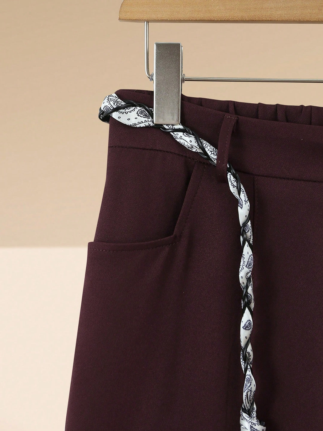 Pantaloni SHEIN, vișiniu