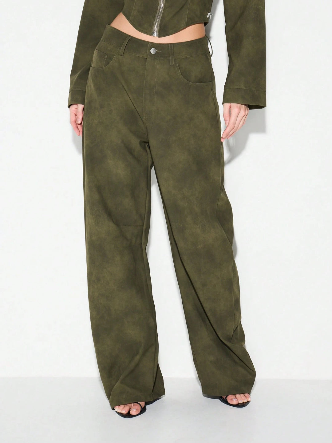Pantaloni SHEIN, kaki