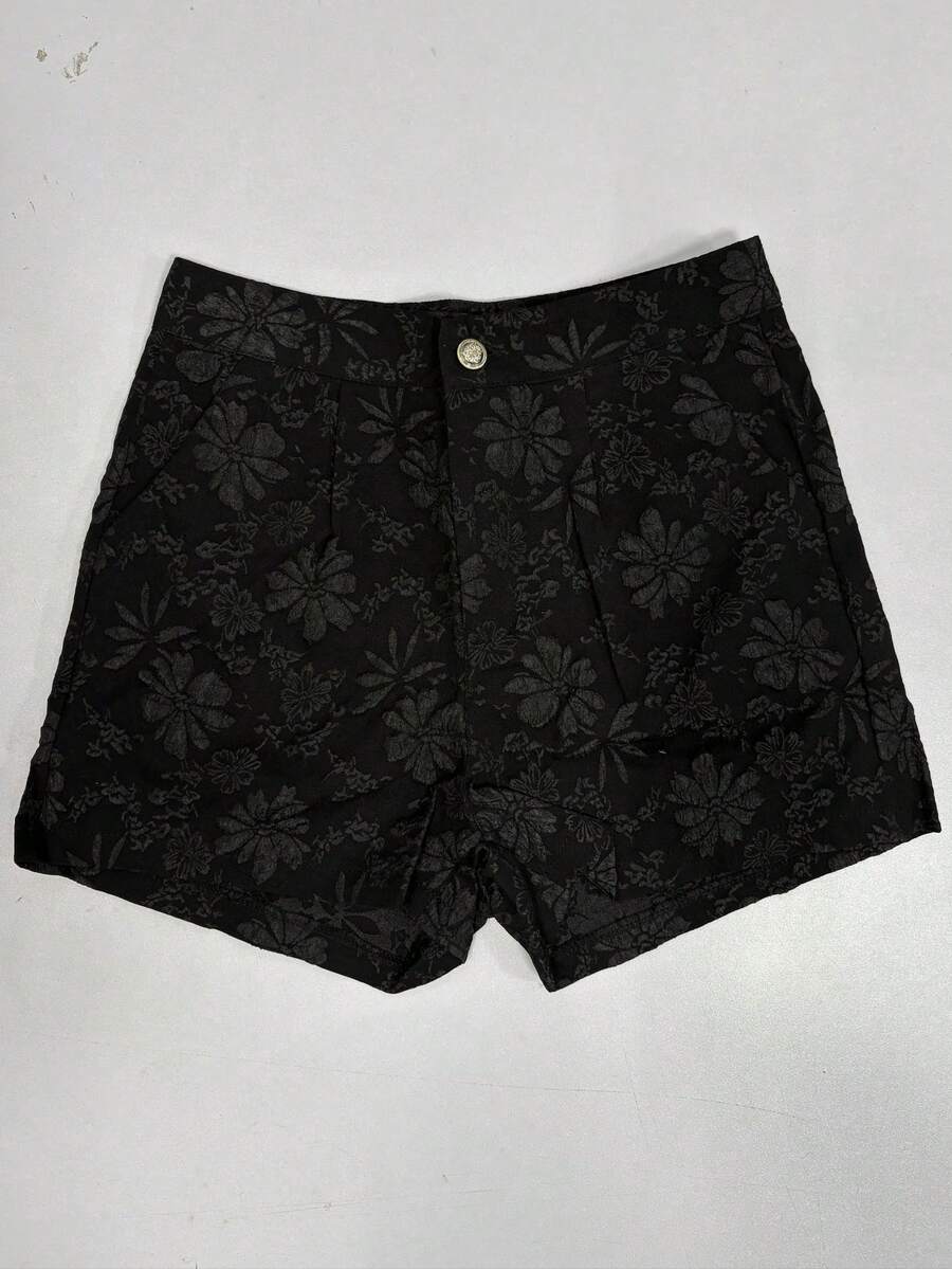Pantaloni scurți SHEIN, negru