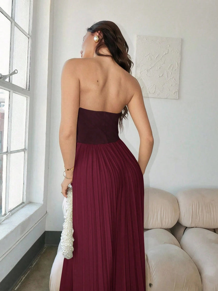 Rochie maxi SHEIN, vișiniu