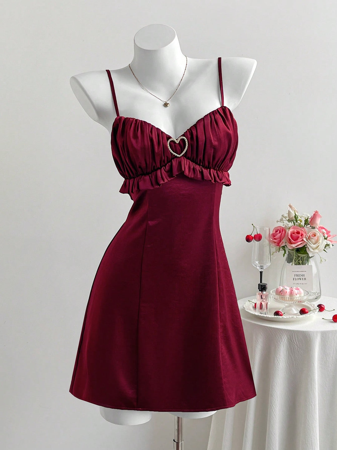 Rochie mini SHEIN, vișiniu