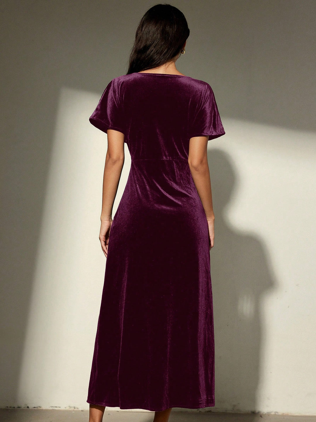 Rochie maxi SHEIN, vișiniu