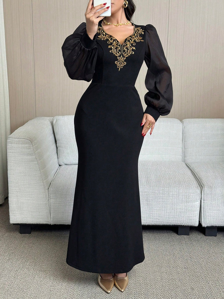 Rochie maxi SHEIN, negru