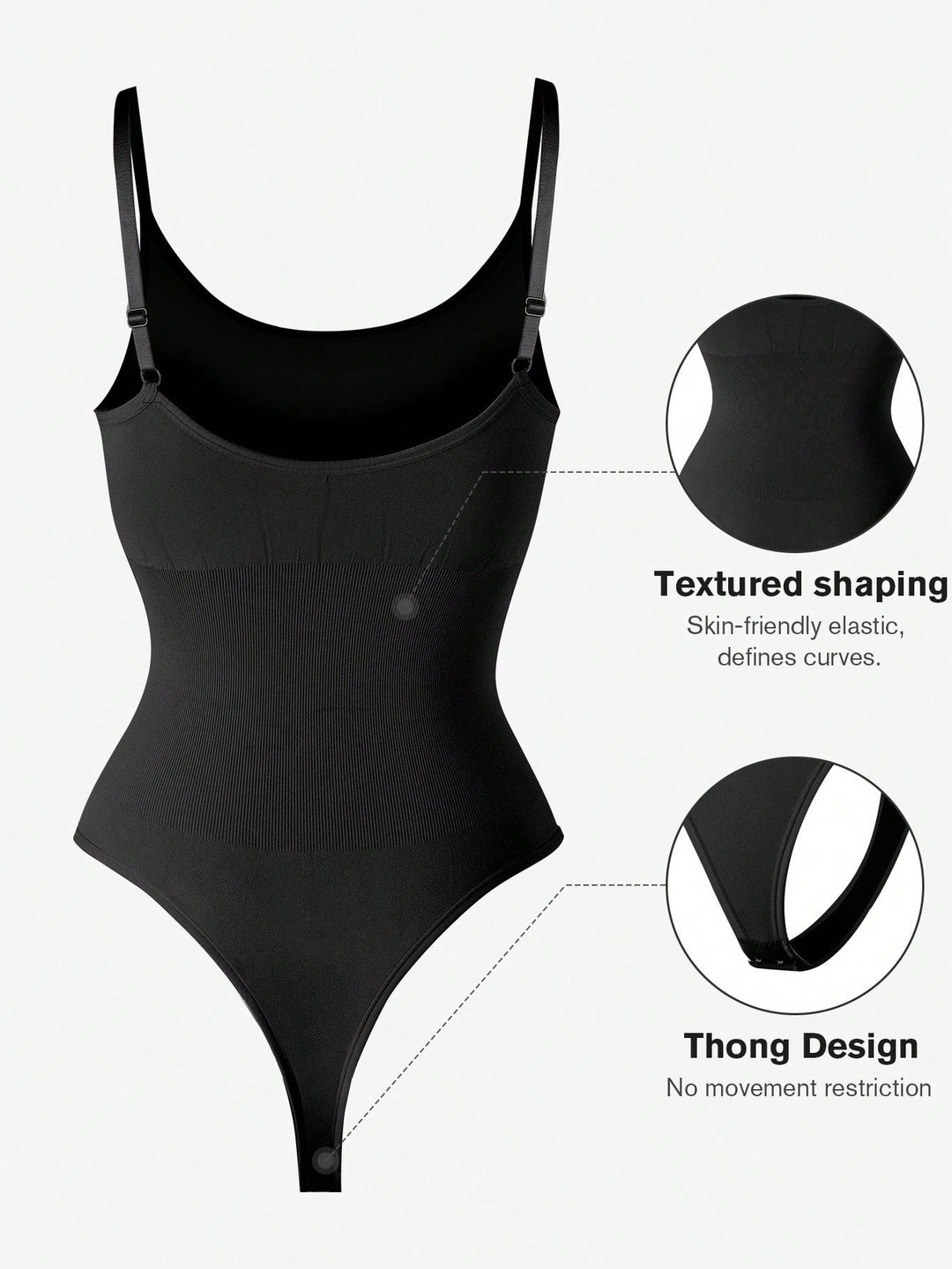 Body modelator SHEIN, negru
