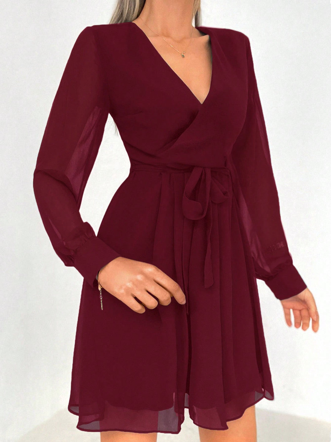 Rochie scurtă SHEIN, vișiniu