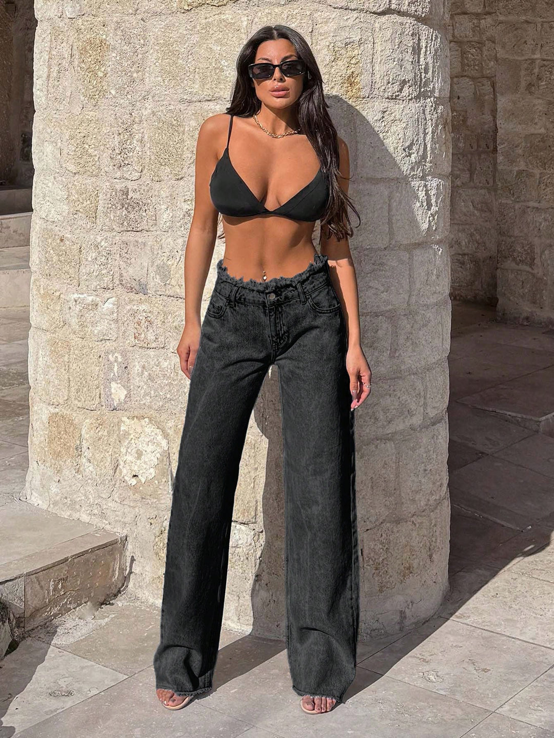 Jeans SHEIN, gri