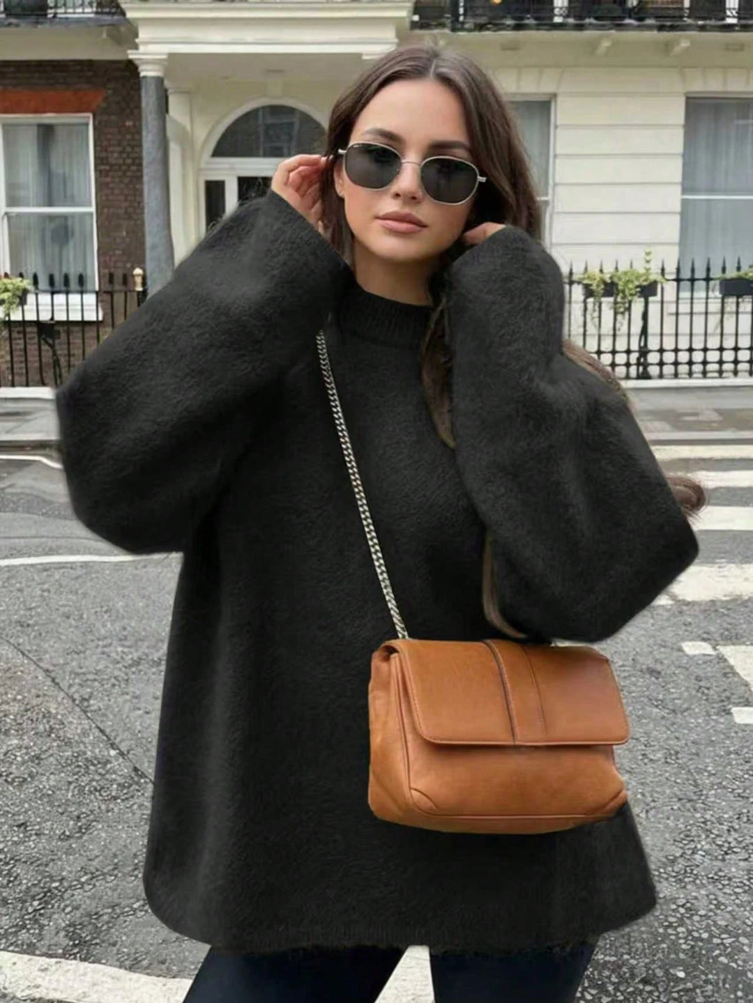 Pulover SHEIN, negru