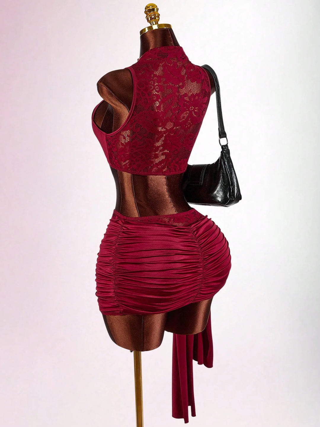 SHEIN szett, meggypiros