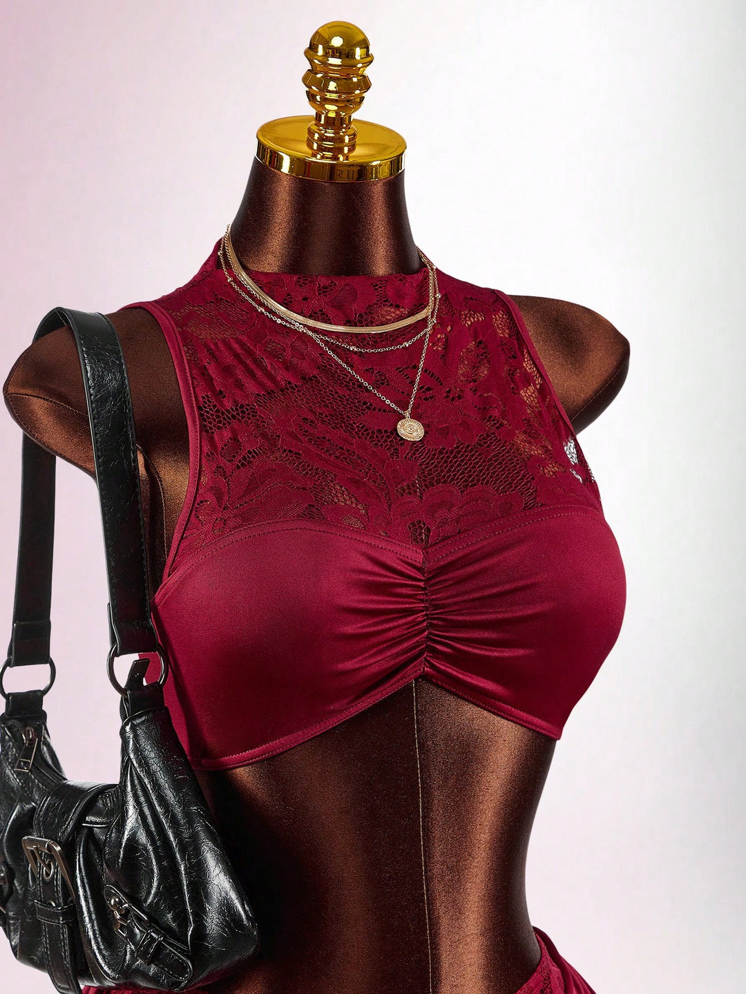SHEIN szett, meggypiros