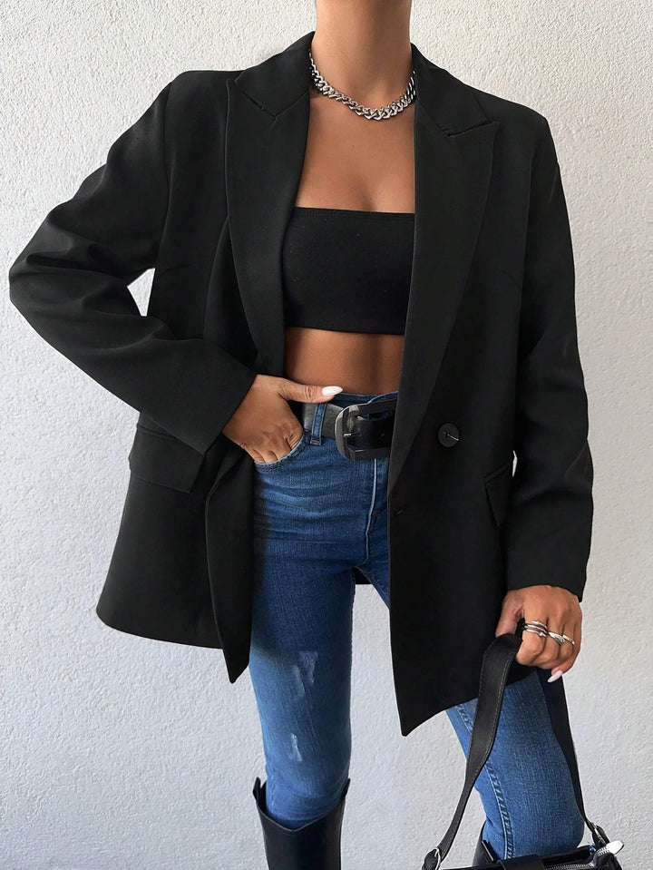 Sacou SHEIN, negru