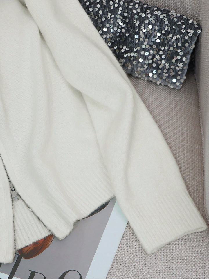 Cardigan SHEIN, alb
