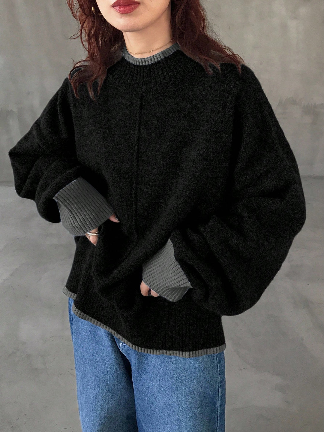 Pulover SHEIN, negru