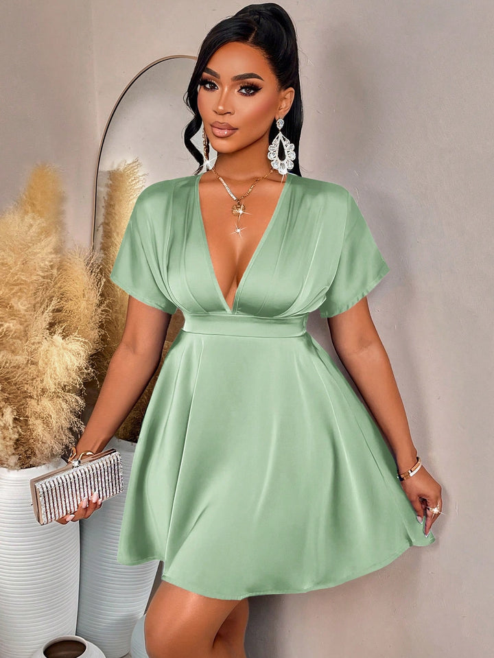 Rochie mini SHEIN, verde