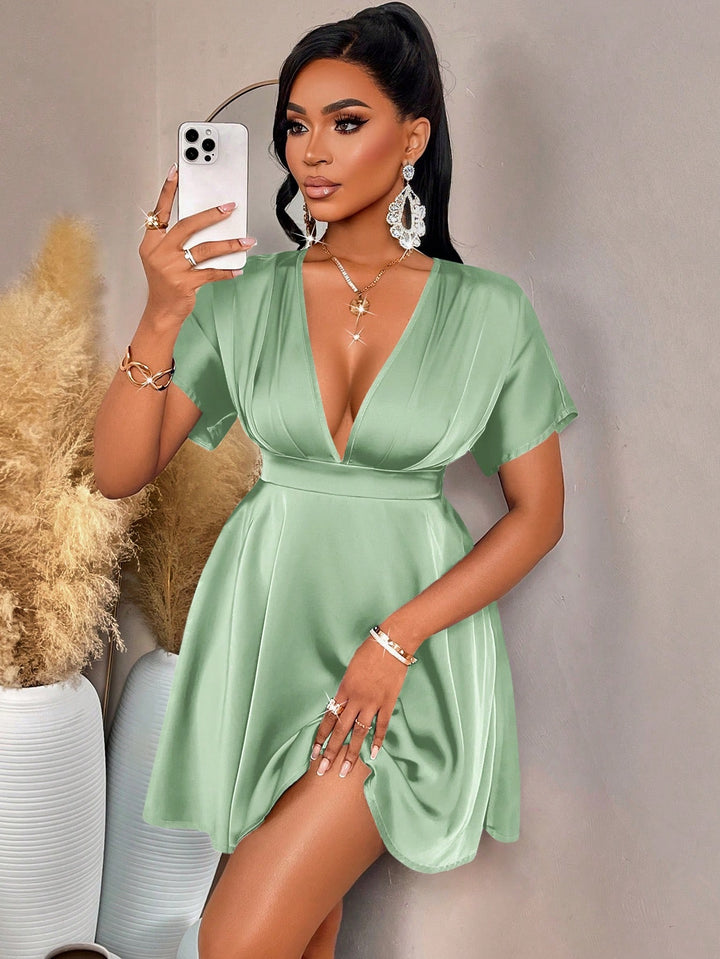 Rochie mini SHEIN, verde