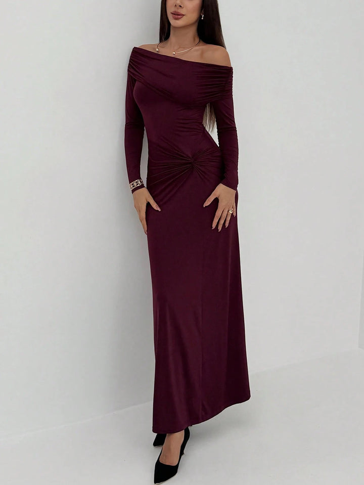 Rochie maxi SHEIN, vișiniu