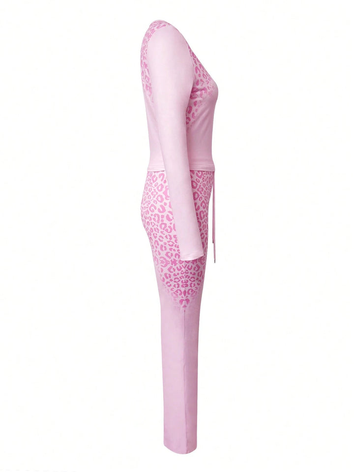Compleu pijamale SHEIN, roz