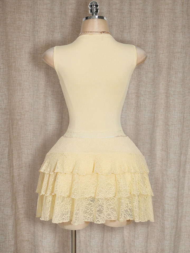Top SHEIN, galben