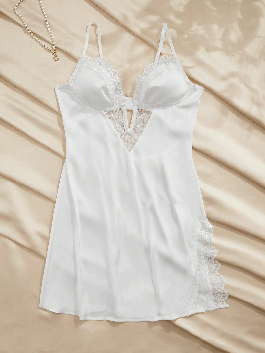 Rochie de noapte Shein, alb
