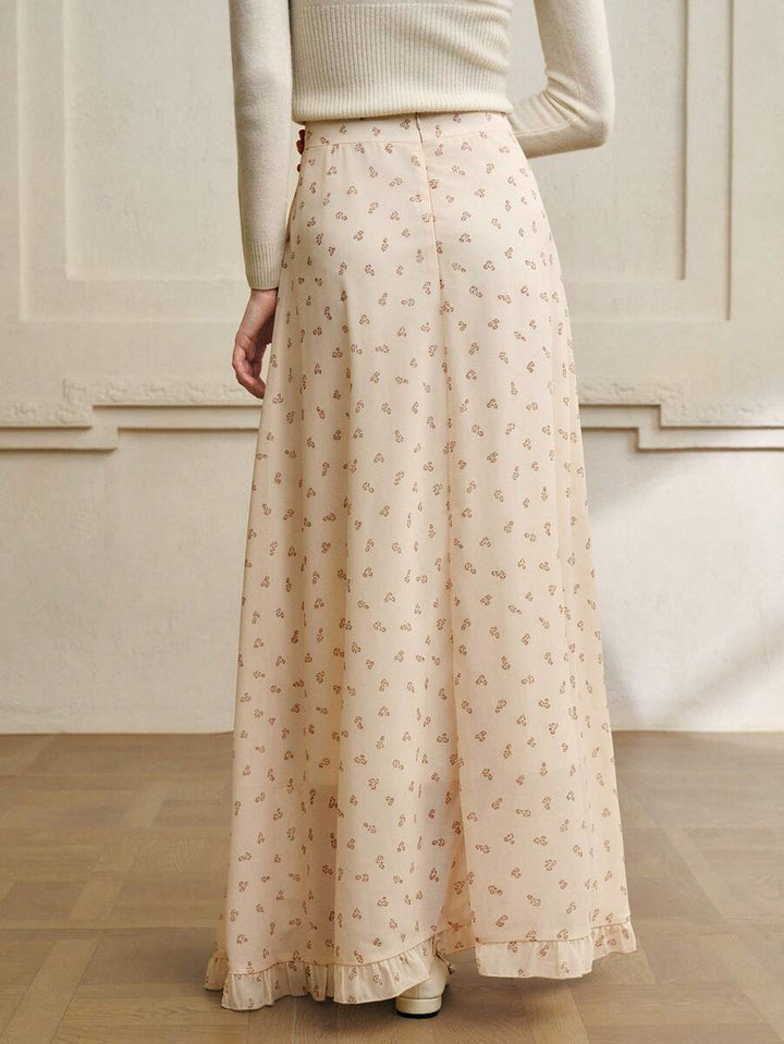 Fustă maxi SHEIN, crem