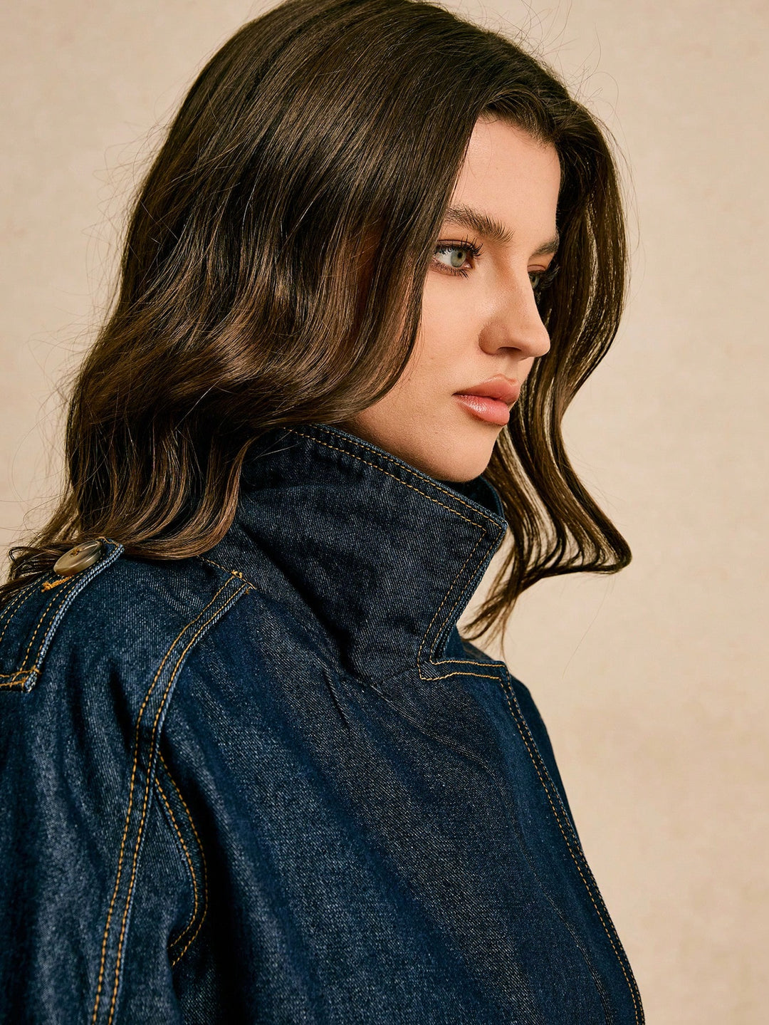 Jachetă denim SHEIN, albastru