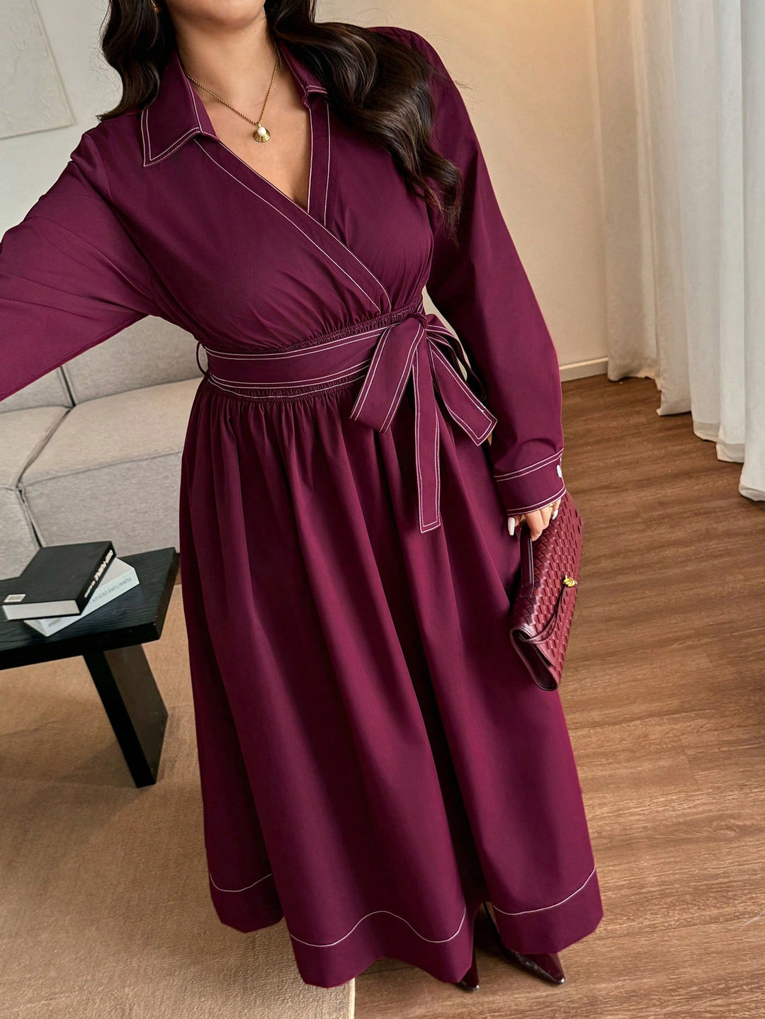 Rochie SHEIN, vișiniu