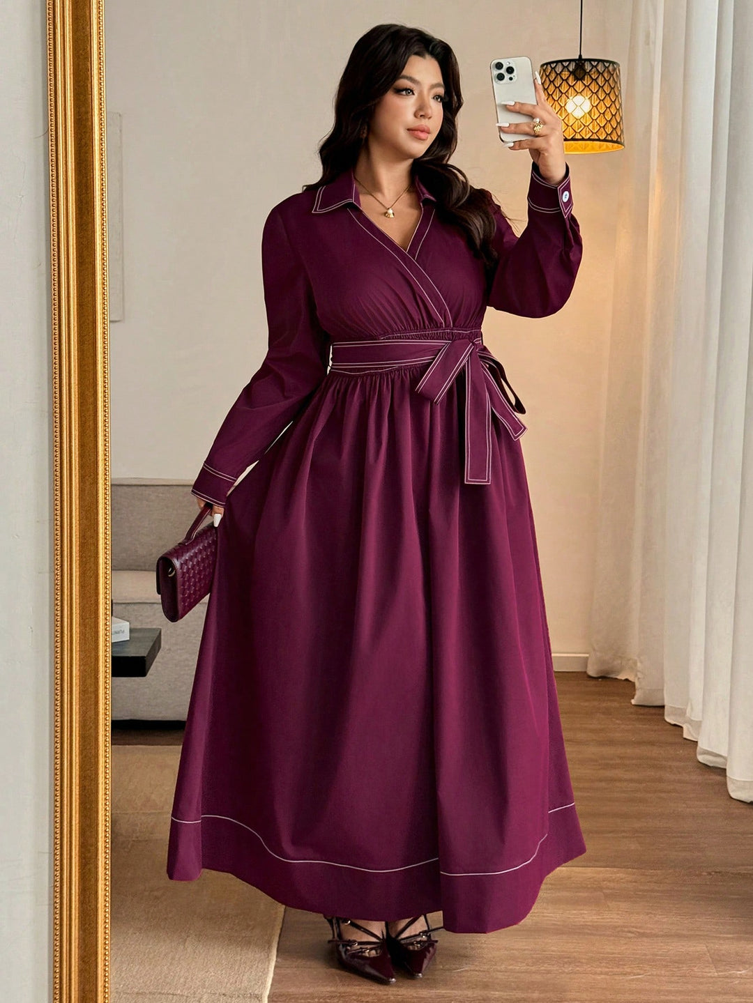 Rochie SHEIN, vișiniu