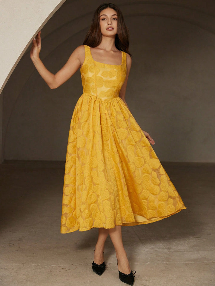Rochie maxi SHEIN, galben