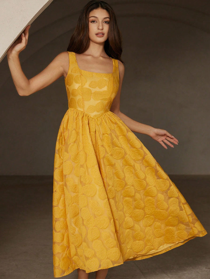 Rochie maxi SHEIN, galben