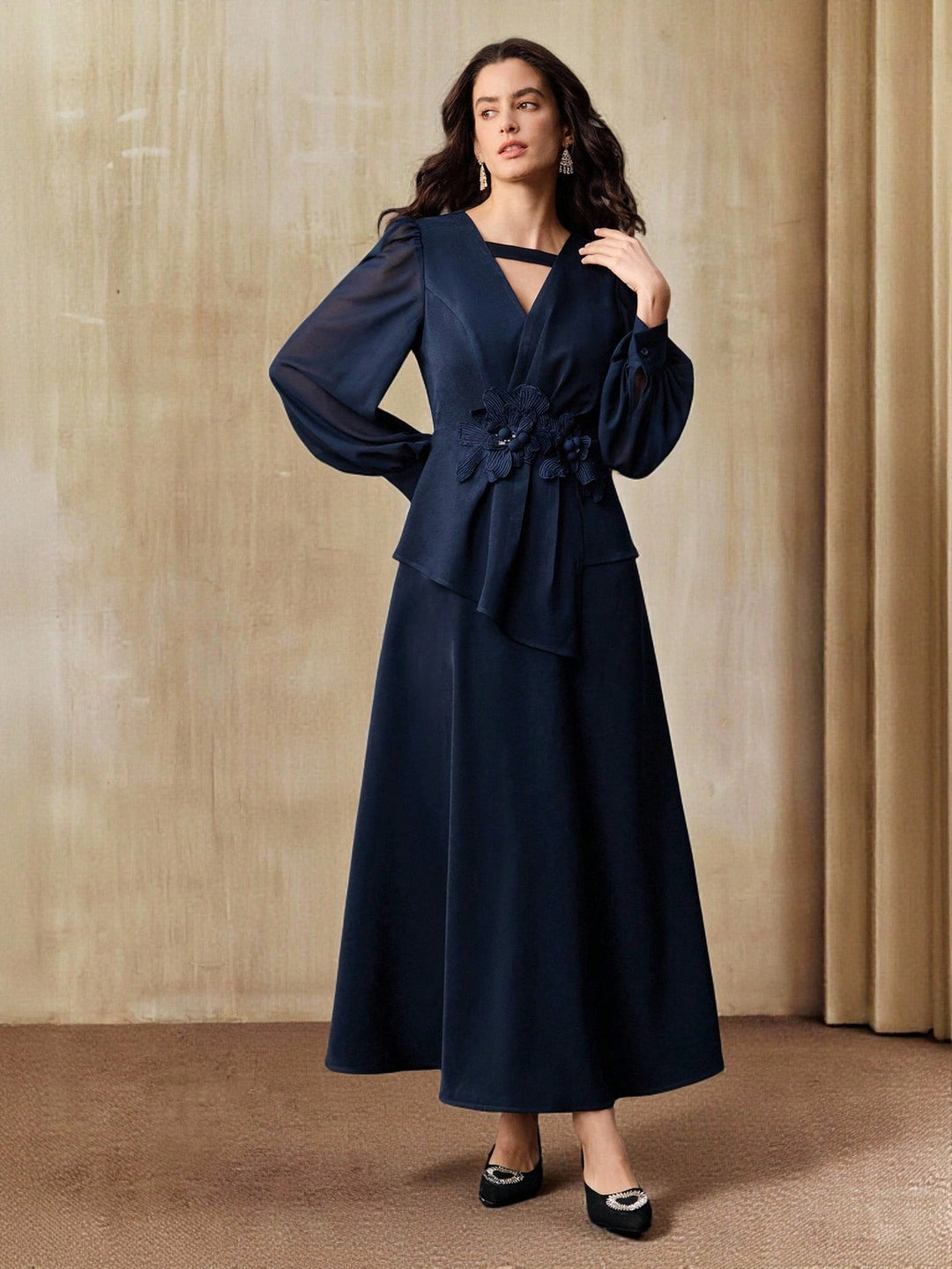 Rochie maxi SHEIN, albastru