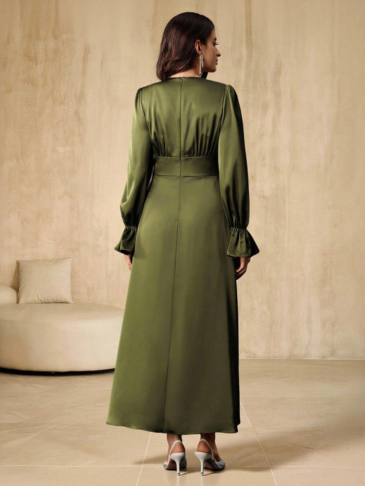 Rochie maxi SHEIN, verde