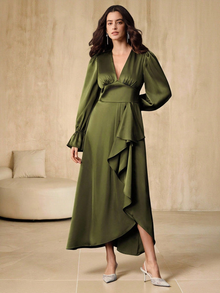 Rochie maxi SHEIN, verde