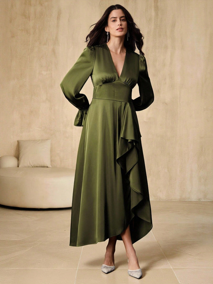 Rochie maxi SHEIN, verde