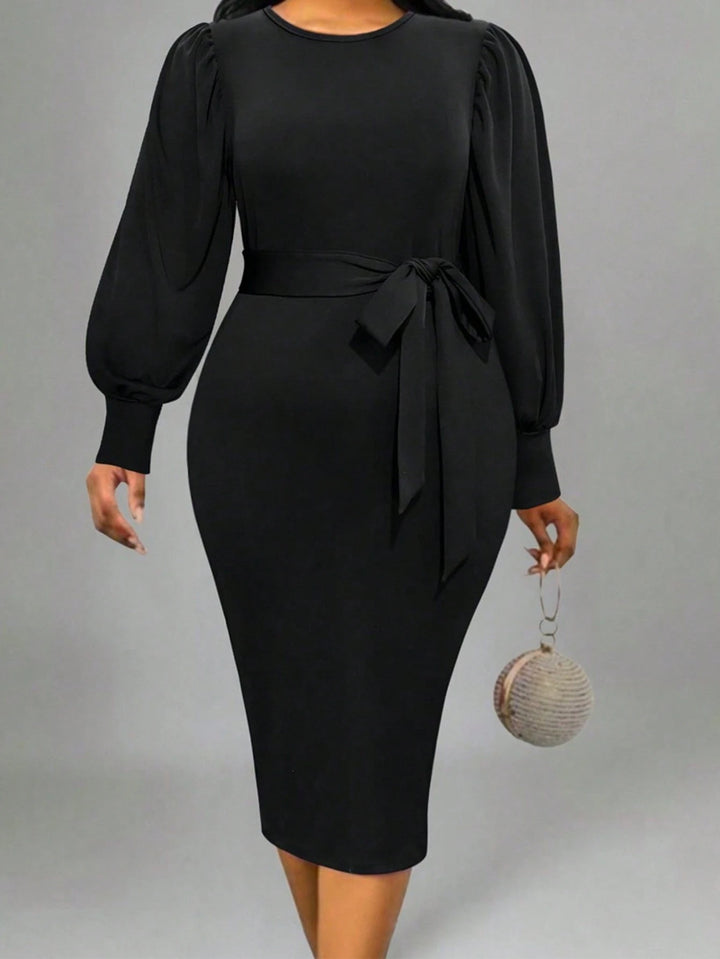 Rochie midi SHEIN, negru