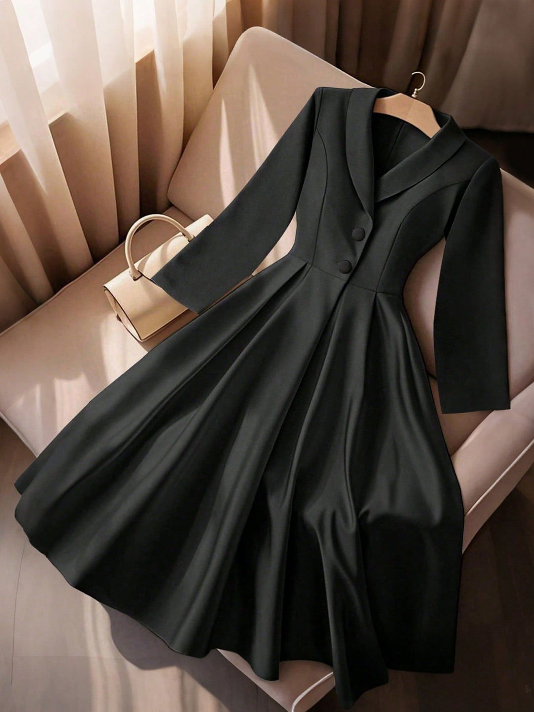 Rochie midi SHEIN, negru