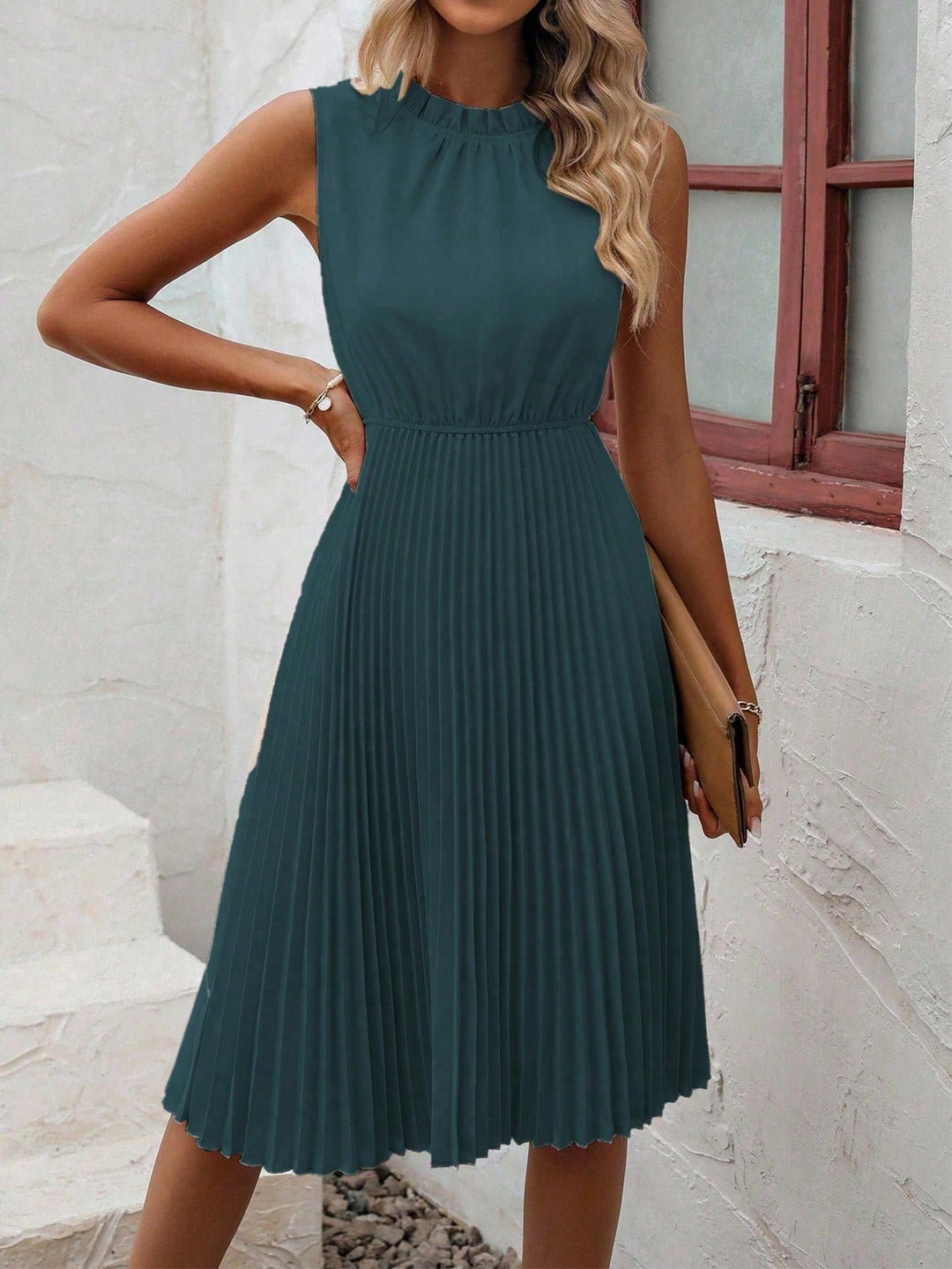 Rochie midi SHEIN, verde