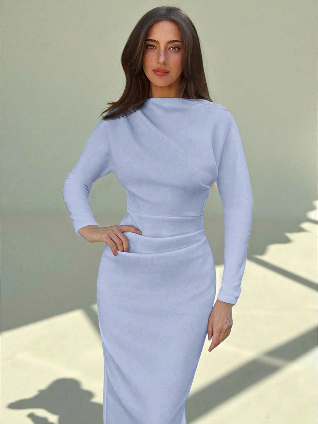 Rochie maxi SHEIN, albastru