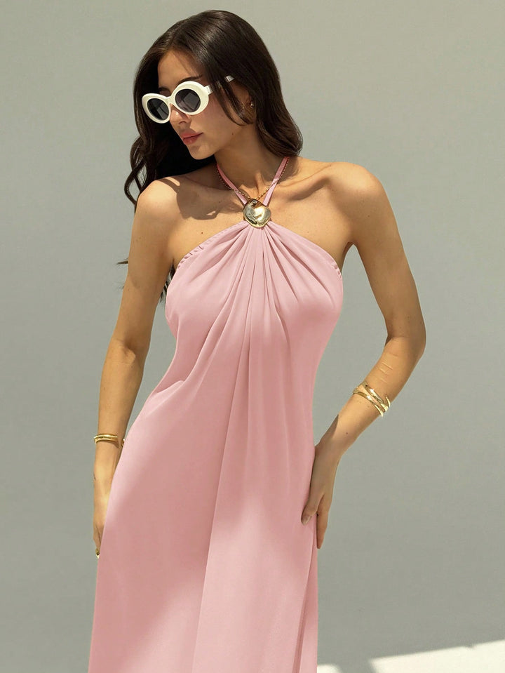 Rochie maxi SHEIN, roz