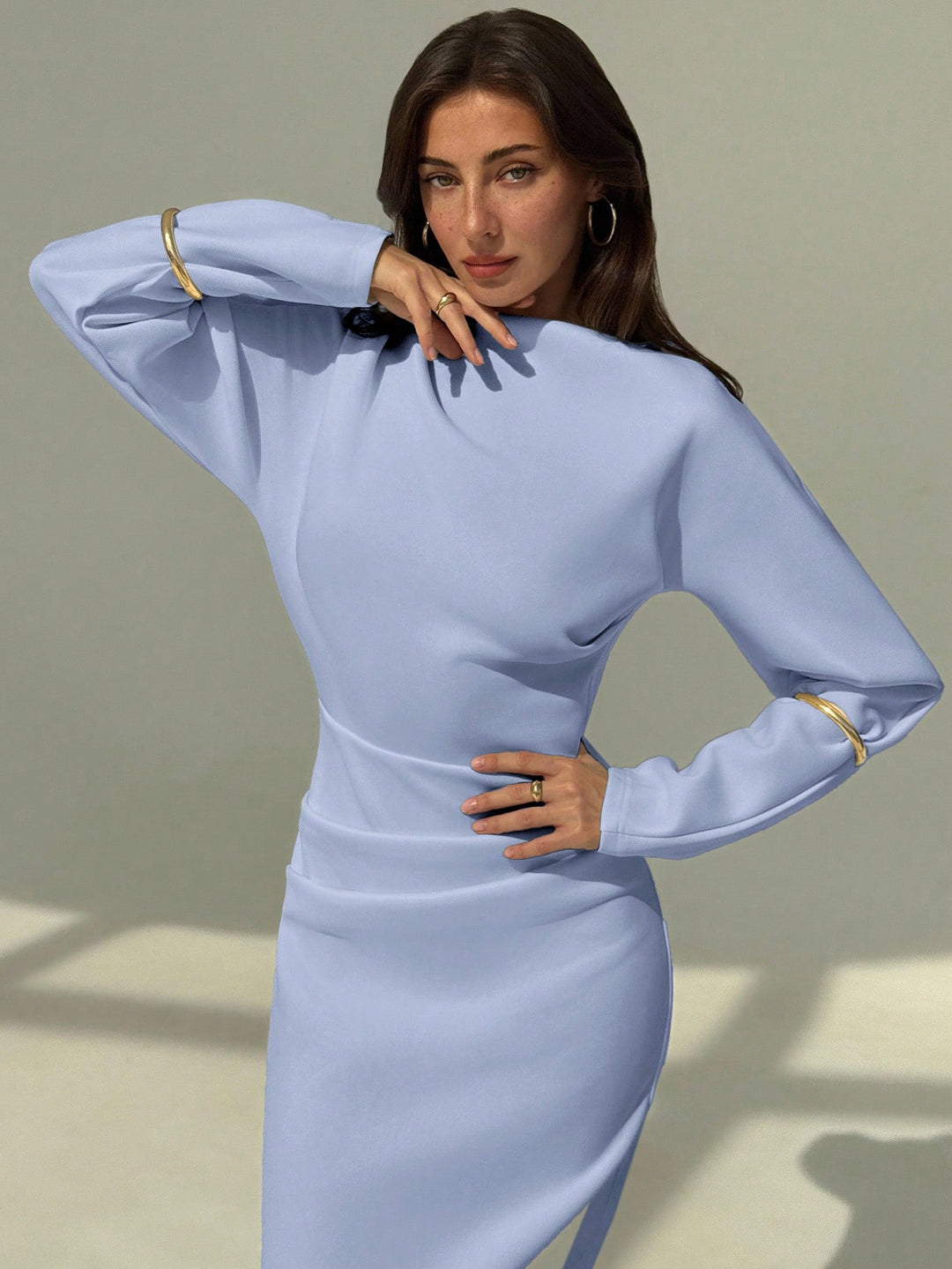 Rochie maxi SHEIN, albastru