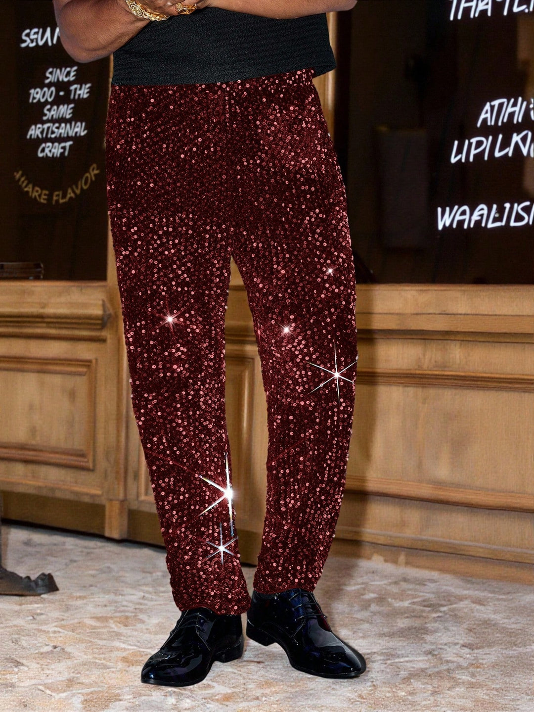 Pantaloni SHEIN, roșu