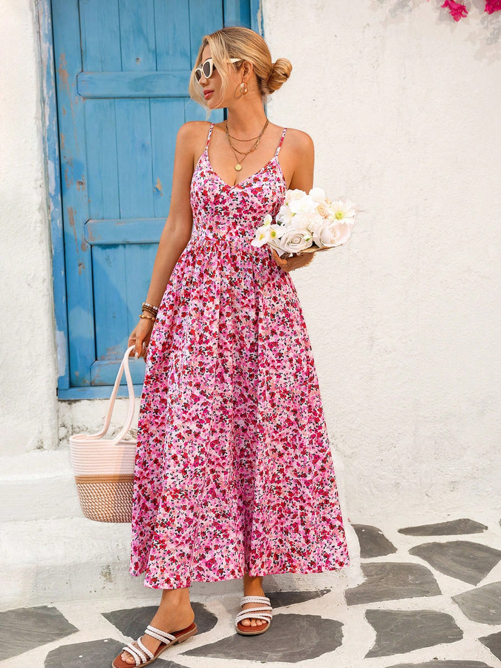 Rochie maxi SHEIN, mix culori