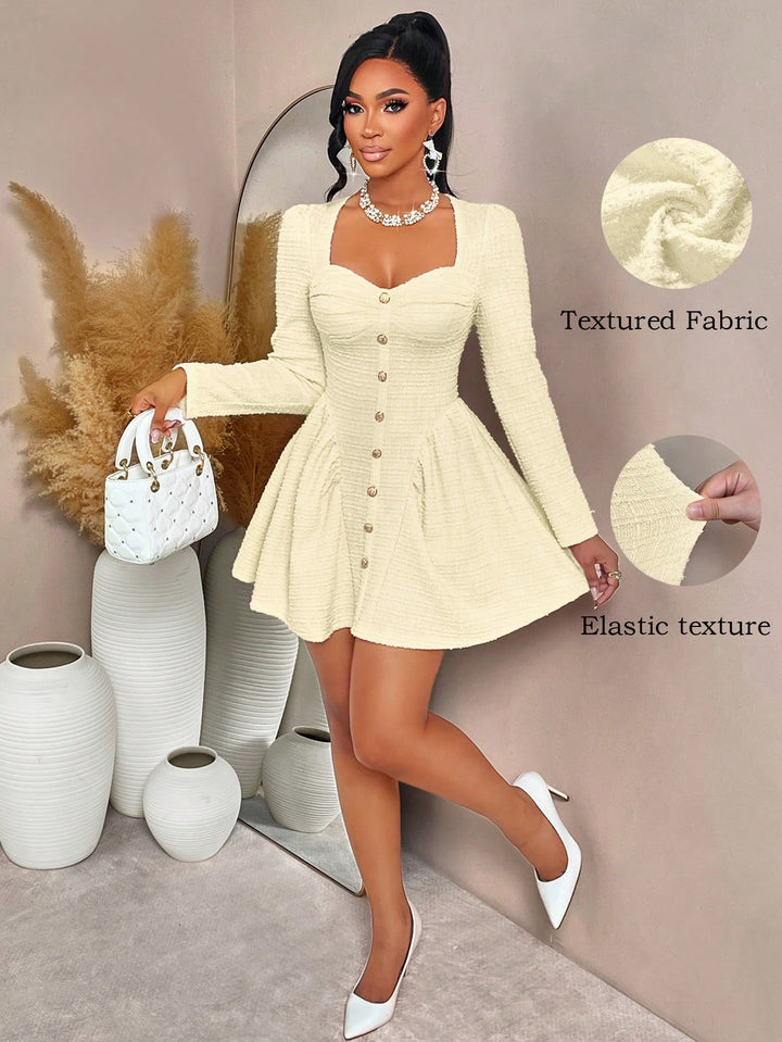 Rochie scurtă SHEIN, bej