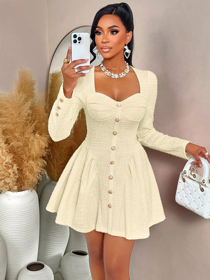 Rochie scurtă SHEIN, bej