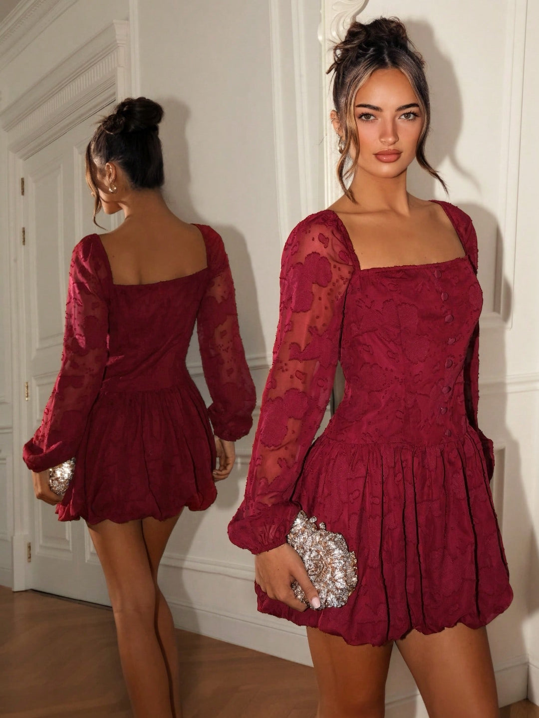 Rochie mini SHEIN, vișiniu