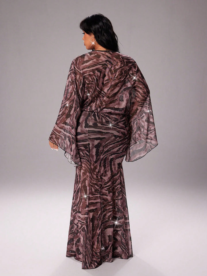 Rochie maxi SHEIN, maro