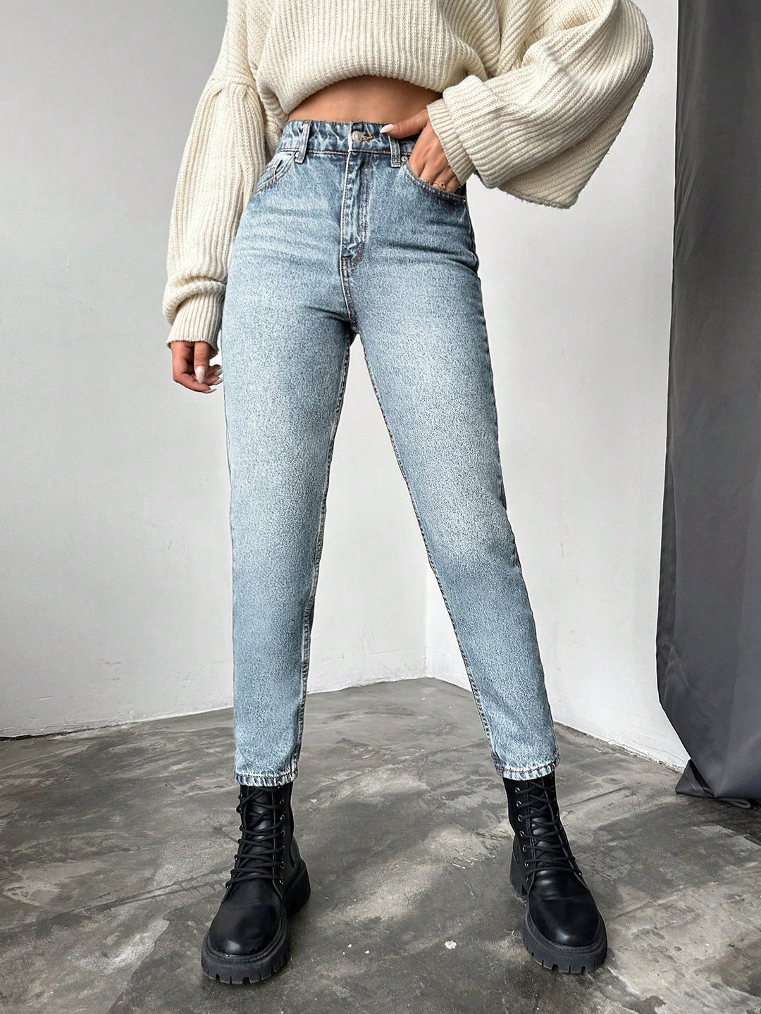 Jeans SHEIN, albastru