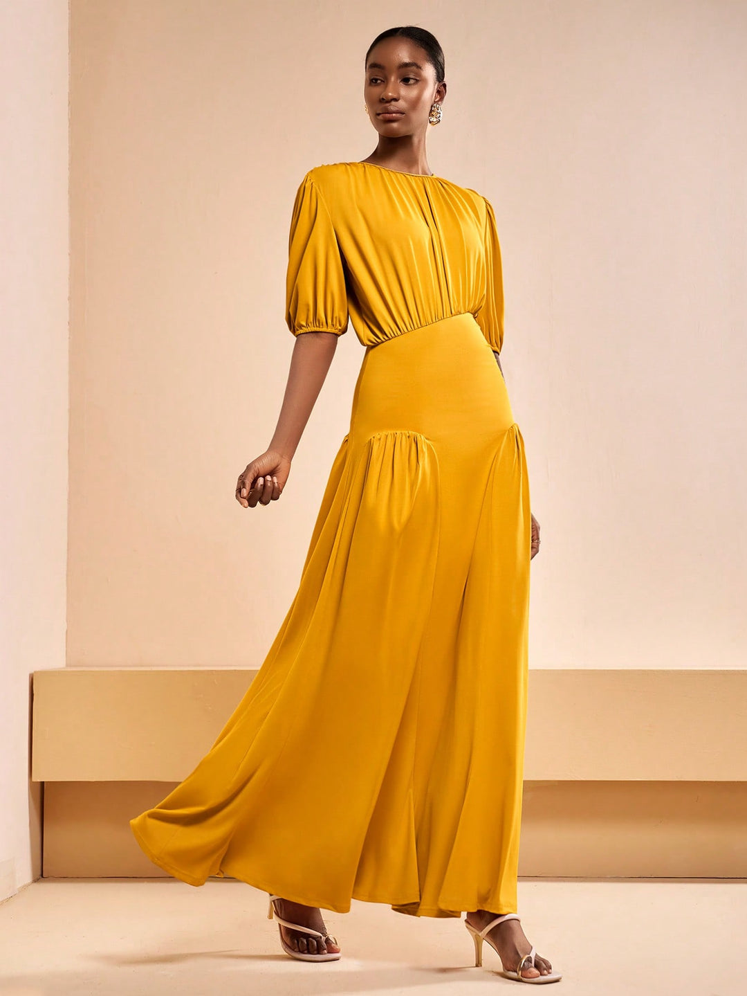 Rochie maxi SHEIN, galben