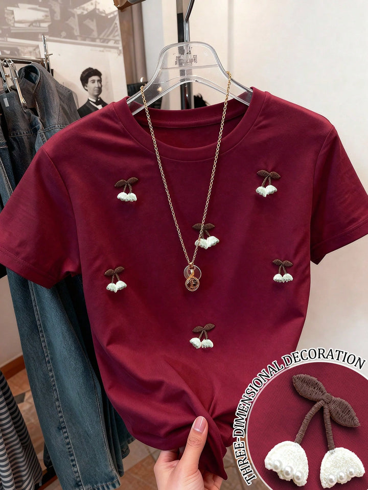 Tricou SHEIN, vișiniu