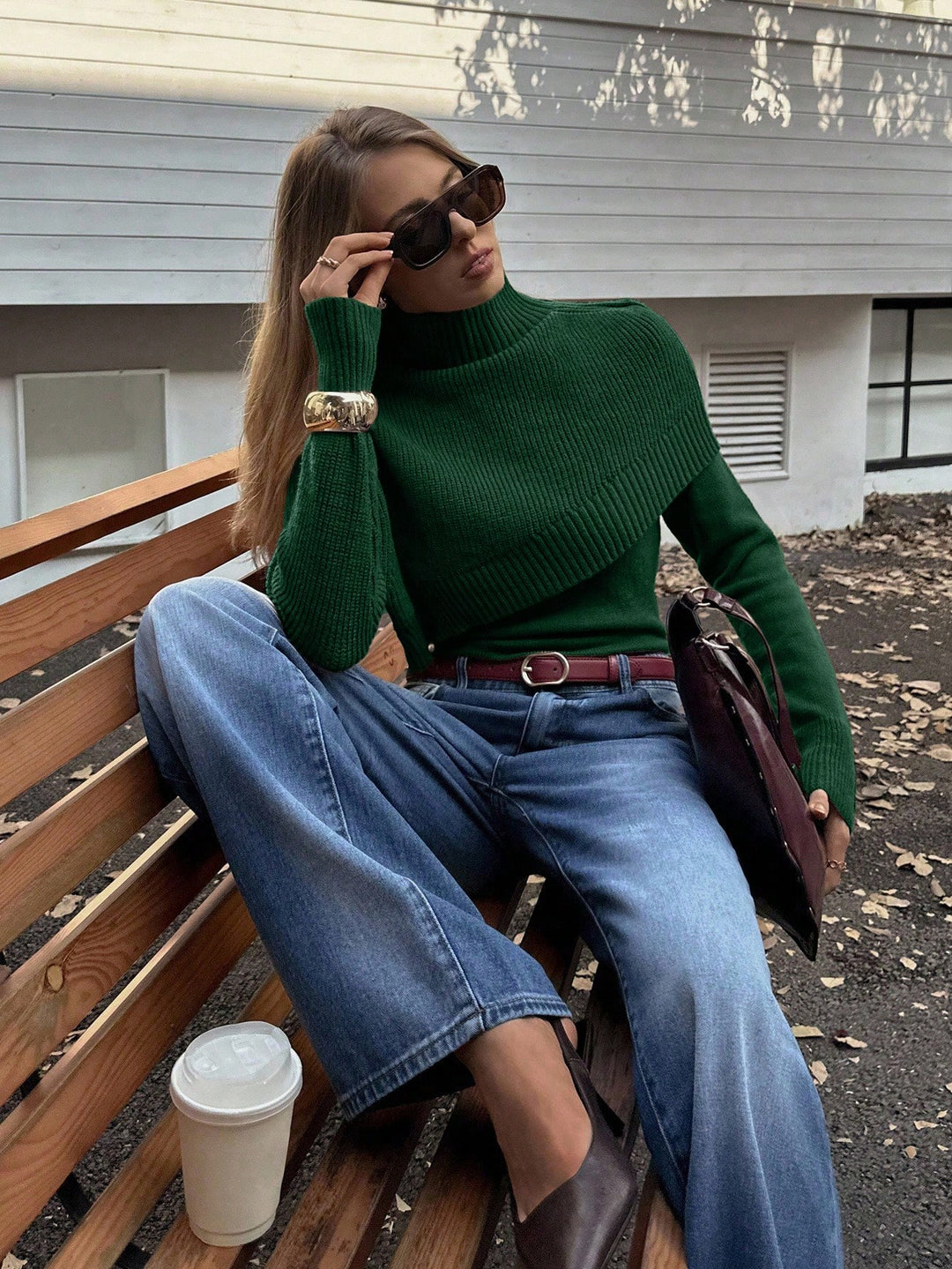 Pulover SHEIN, verde