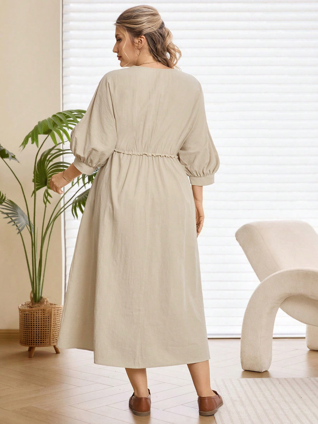 Rochie SHEIN, kaki