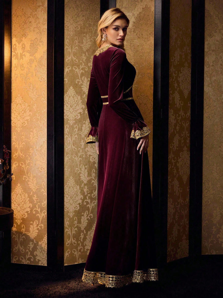 Rochie maxi SHEIN, vișiniu